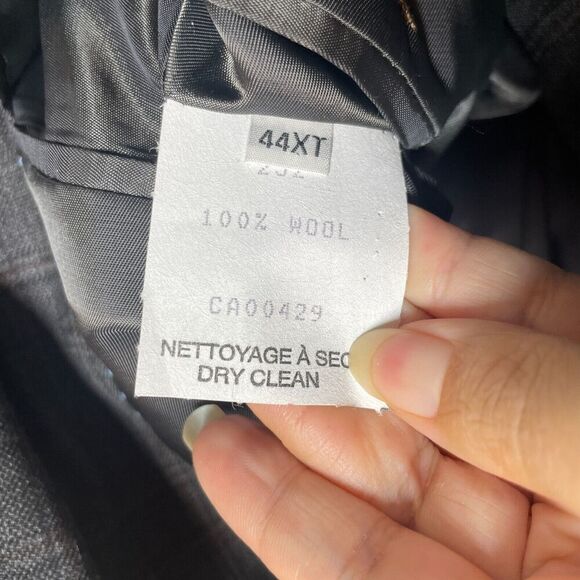 Peter Millar Gray Plaid Wool Two Button Sports Blazer Jacket Men’s Size 44XT - Picture 6 of 15